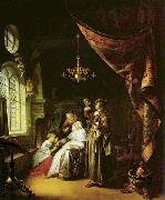 Gerrit Dou The Dropsical Woman. oil on canvas